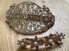 パールビジューバレッタ 2個セット