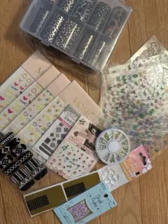 ネイルシール、転写シート、パーツ等セット売り