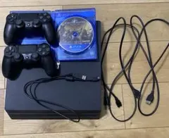 SONY PS4 Pro コントローラー2つ　モンハンワールドアイスボーン付き