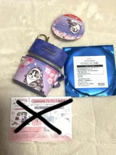 タイトー限定新品モフサンドスカーフチャーム付きポーチ＋アクリルコースター