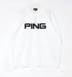 PING 10カラー クルーネックニット LLサイズ ホワイト