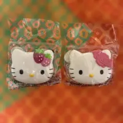 ハローキティ ダイカットマグネット　　 2個セット　平成レトロ　　サンリオ