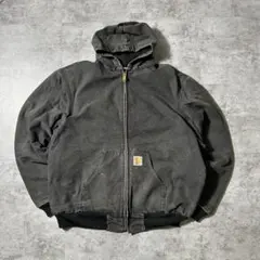 00s USA製 carhartt ブラック アクティブジャケット