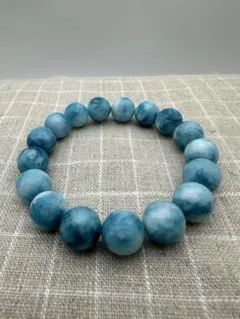 ☆天然石☆ラリマー　パワーストーン ユニセックス ブレスレットフリーサイズ12m