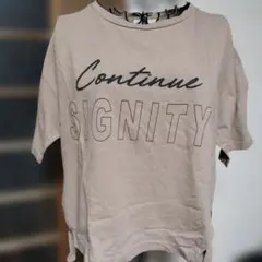 marble ink ロゴプリントTシャツ ベージュ Fサイズのサムネイル