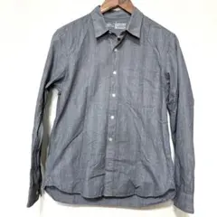 【美品】　無印良品　チェック長袖シャツ　Mサイズ