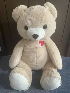 大きめ ベージュ クマのぬいぐるみ
