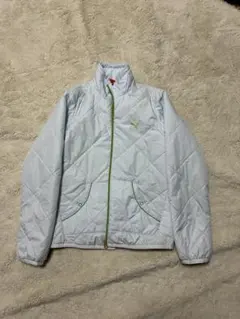PUMA キルティングジャケット Mサイズ ライトブルー