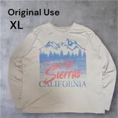 【希少XL】Original Use グラフィック ロンT ベージュ ハイシエラのサムネイル