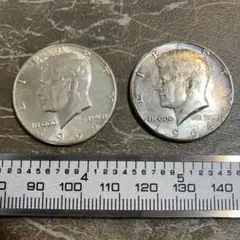 アメリカ ハーフダラー ケネディ 銀貨 旧貨幣 コイン slv900 1964