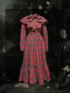 赤チェック ワンピース jouetie