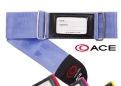 【未使用】ACE 旅行用　ネームタグ バンド　205cm 水色　パープルのサムネイル
