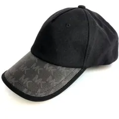 新品未使用 MICHAEL KORS 黒 キャップ MKロゴ 帽子 ブラック
