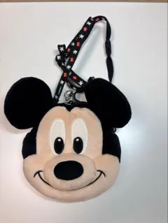 【美品】ミッキー フェイスポーチ