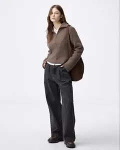 デニムタックトラウザー(丈標準70.0～74.0cm)