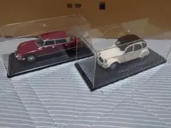 トヨタ プリウス ミニカー 2台セット ディスプレイケース付 - メルカリ