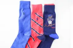 【3足セット／メンズ】POLOポロラルフローレンおしゃれなソックス【新品です】