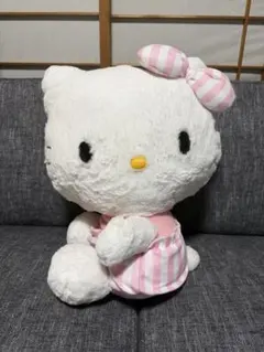 当時物 ハローキティ 水玉 ドット ピンク ぬいぐるみ レア レトロ