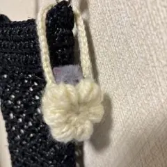 142)ミニチュアドールお出かけ花ケース／ハンドメイド