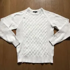 ロサーセンケーブル編み ふんわり長袖セーターM