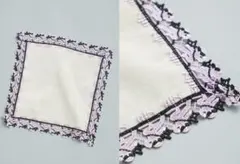 【新品未使用】　近沢レース タオルハンカチ ユナイテッドアローズ別注　クノイチ