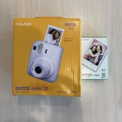 mini12 チェキフィルムセット instax mini 12 本体 パープル