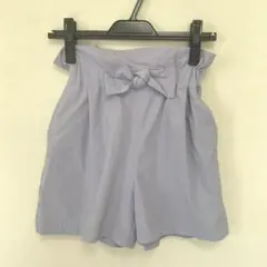 GU ジーユー 140 リボン付き ショートパンツ ラベンダー 女の子
