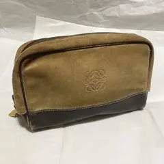 【LOEWE / ロエベ】 アナグラム クラッチバッグ / スウェード レザー