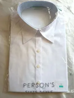 【新品】PERSON'S 半袖シャツ　 サイズ7 　就活　ビジネス　セレモニーのサムネイル