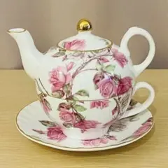 AYNSLEY エインズレイ エリザベスローズ コーヒーカップ ティーフォー