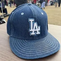LAロゴ デニムベースボールキャップ ニューエラ ドジャース