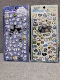 ジュエルプチドロップシール シマエナガ とりのなかまたち ２枚セット