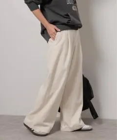 JOURNAL relumeウォッシャブルコーデュロイタックワイドパンツ