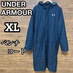 アンダーアーマー メンズ　XL ベンチコート フード付き ブラック