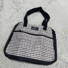 Aquascutum チェック柄ナイロンバッグ