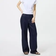 【28インチ股下69cm】ユニクロ ワイドストレートジーンズ