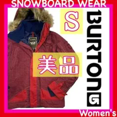 BURTON スノーボードジャケット バートン Sサイズ 千鳥格子 レディース