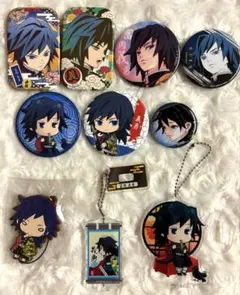 鬼滅の刃　 冨岡義勇　缶バッジ　まるかくカンバッジ　アクスタ　10点まとめ