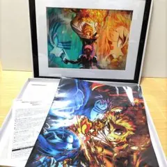 鬼滅の刃　無限列車編　猗窩座　煉獄　キャラファイングラフ　ランチョンマットケース