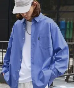 ブルー 長袖シャツ M / Lサイズ