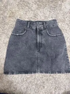 グレー デニム タイトスカート