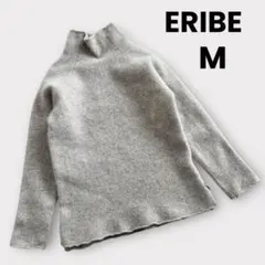 訳あり　ERIBE スコットランド製　ウール　セーター　M グレージュ