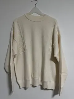 YASHIKI アイボリー リブ編み ニットのサムネイル