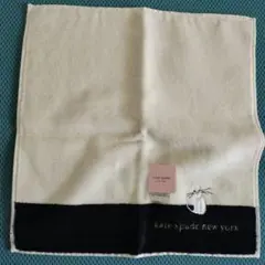 未使用 ケイトスペード ハンドタオル ハンカチ 猫　kate spade