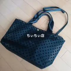 factory omotoドット柄メッシュショルダーバッグ リボン美品 factory omotoドット柄メッシュショルダーバッグ リボン美品 - メルカリ