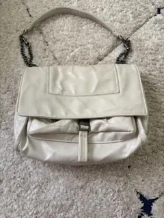 ZARA チェーン バッグ ホワイト