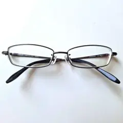 ゾフZoffメガネフレーム眼鏡度入りレンズ付き53-□16-140Metal