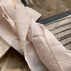 断捨離整理品☆ジャンクジャーナル素材☆紅茶染めシルクリボン