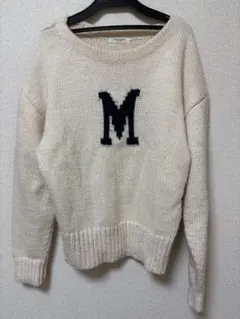 MARK & LONA パールロゴ シャギーニット セーター | Mercari