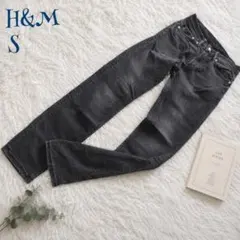 H&M ストレッチ スリムフィット ハイウエスト デニム ジーンズ S 無地